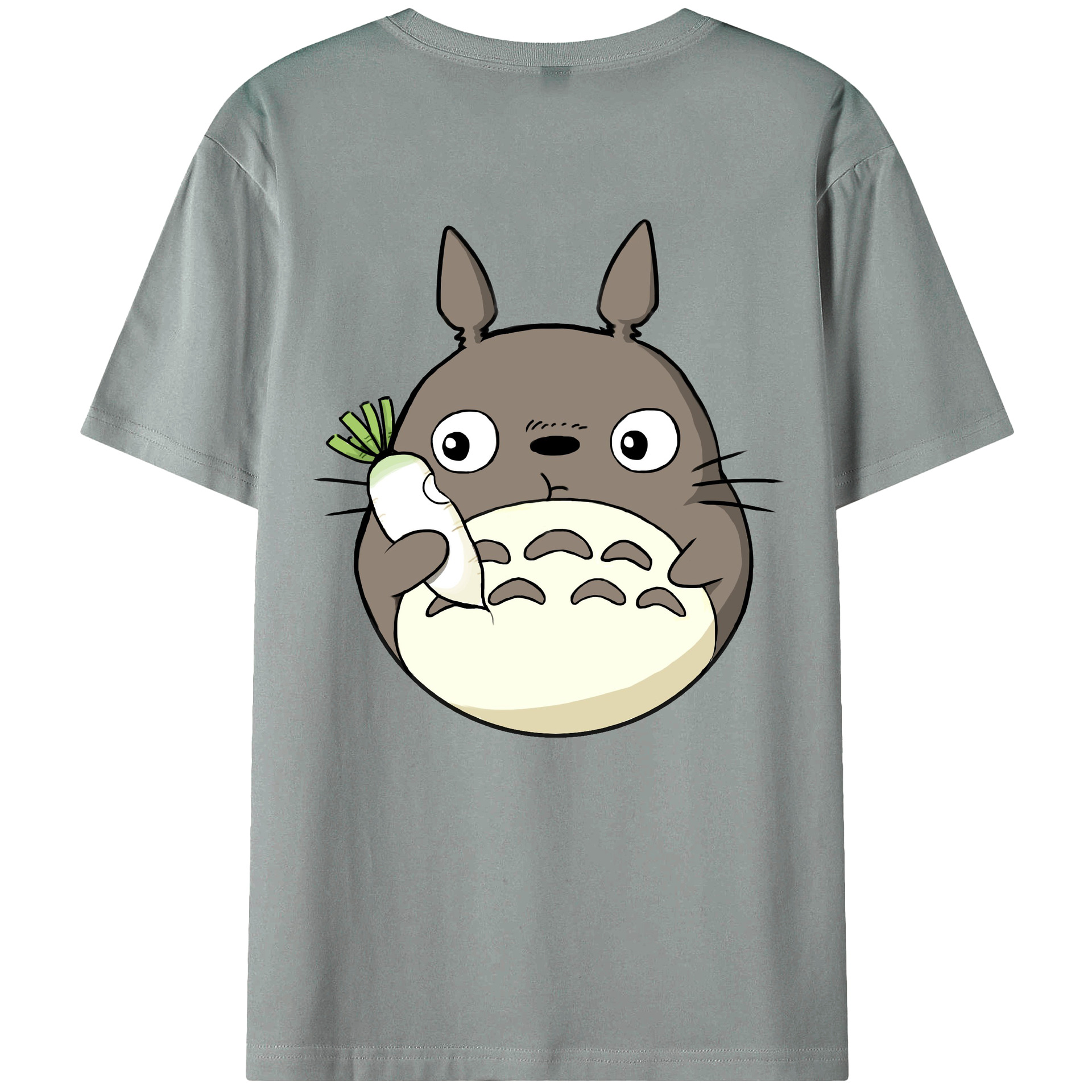（画像用） となりのトトロ 草壁メイ 草壁サツキ My Neighbor Totoro Satsuki Kusakabe Mei Kusakabe 綿100％ メンズ半袖Tシャツ（バックプリント） 通気性